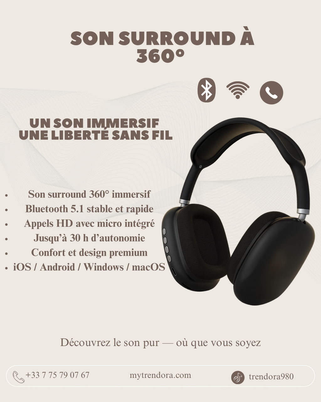 Casque Bluetooth